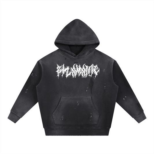 Bizamanic Faded Black Hoodie